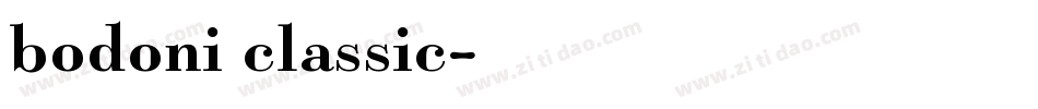 bodoni classic字体转换